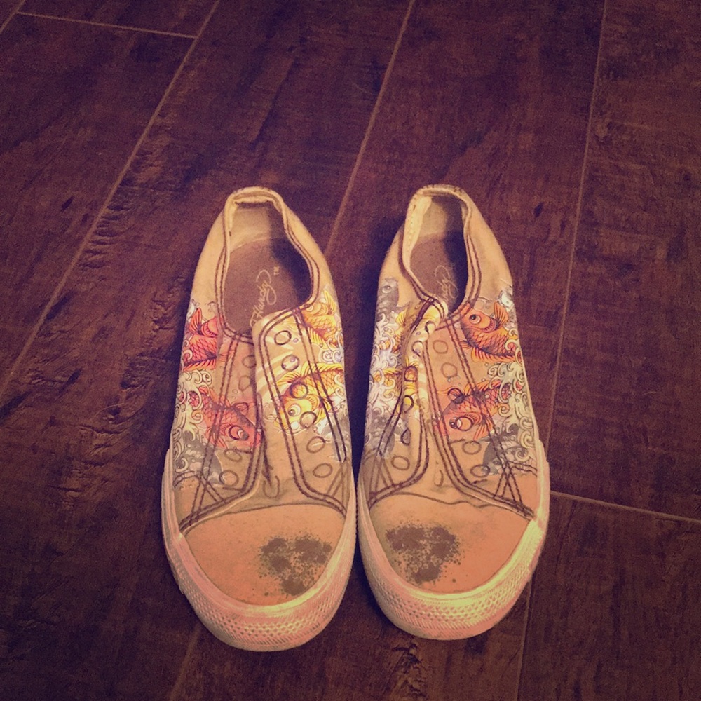 Ed hardy slip on shoes